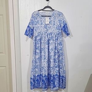 Maldila Bohemian Midi Dress NWT